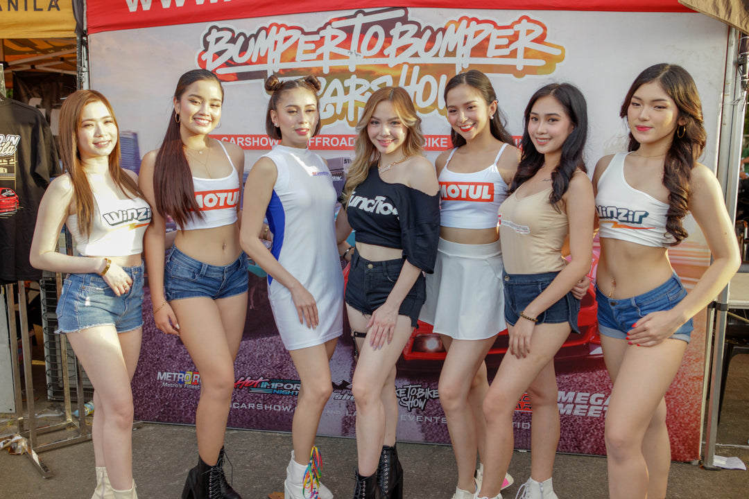 Func7ion Apparel booth at Bumper2Bumper Manila 2022 car show with modified cars and streetwear