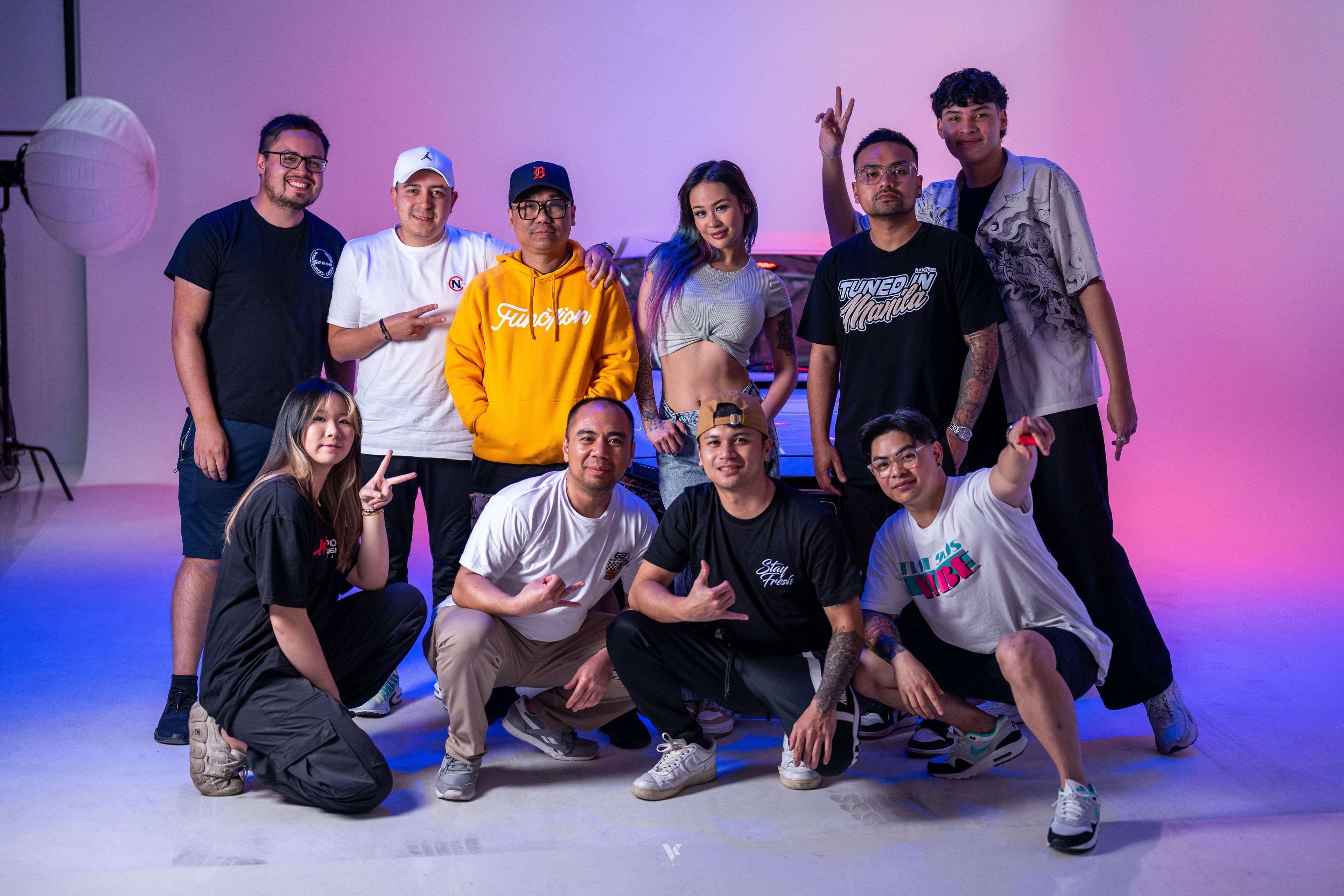Melissa Grace and the Func7ion crew at Blankhouse Studios Sydney wearing the latest streetwear drop