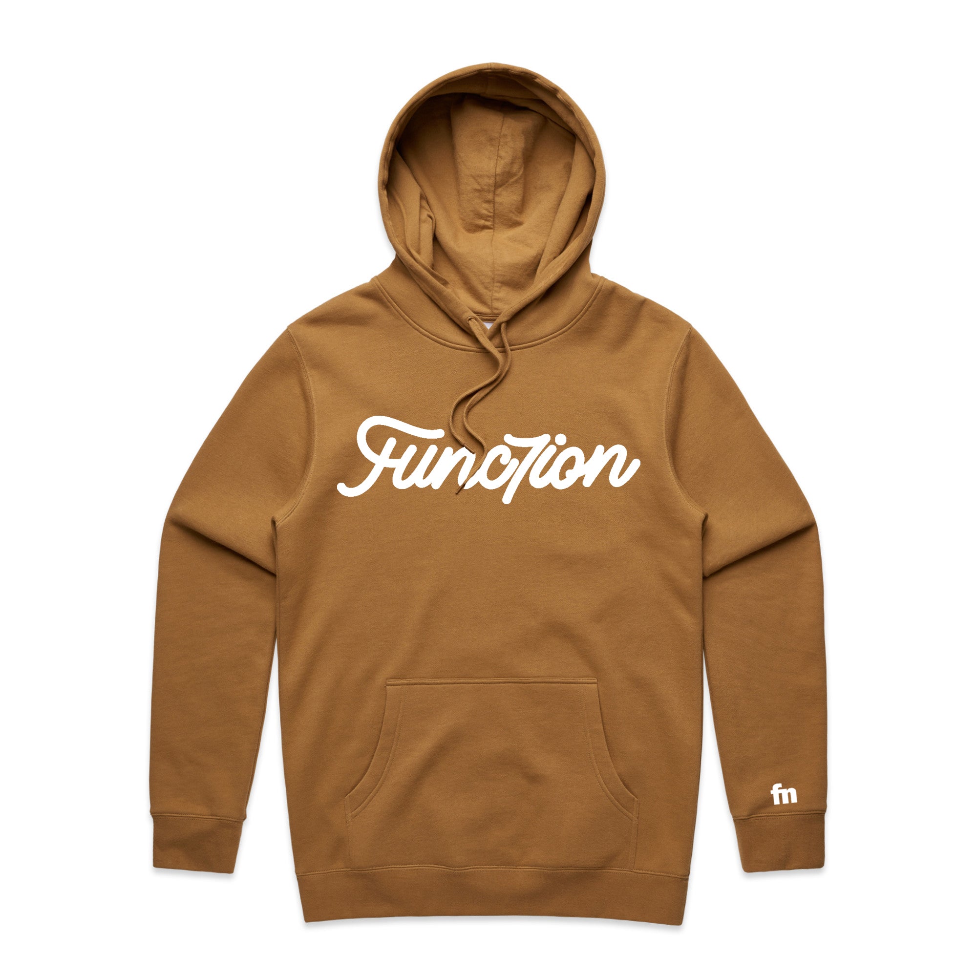 Func7ion Script Logo Hoodie - Camel