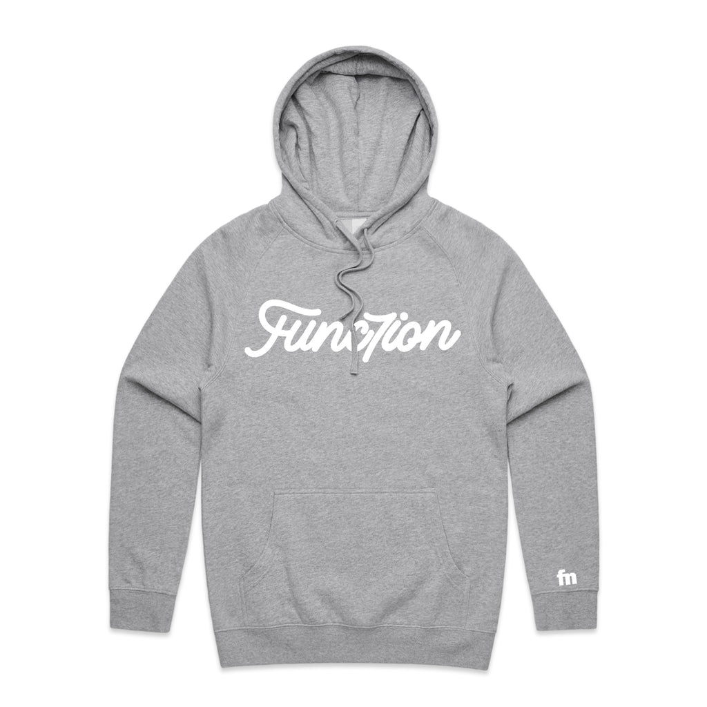 Func7ion Script Logo Hoodie - Grey Marle