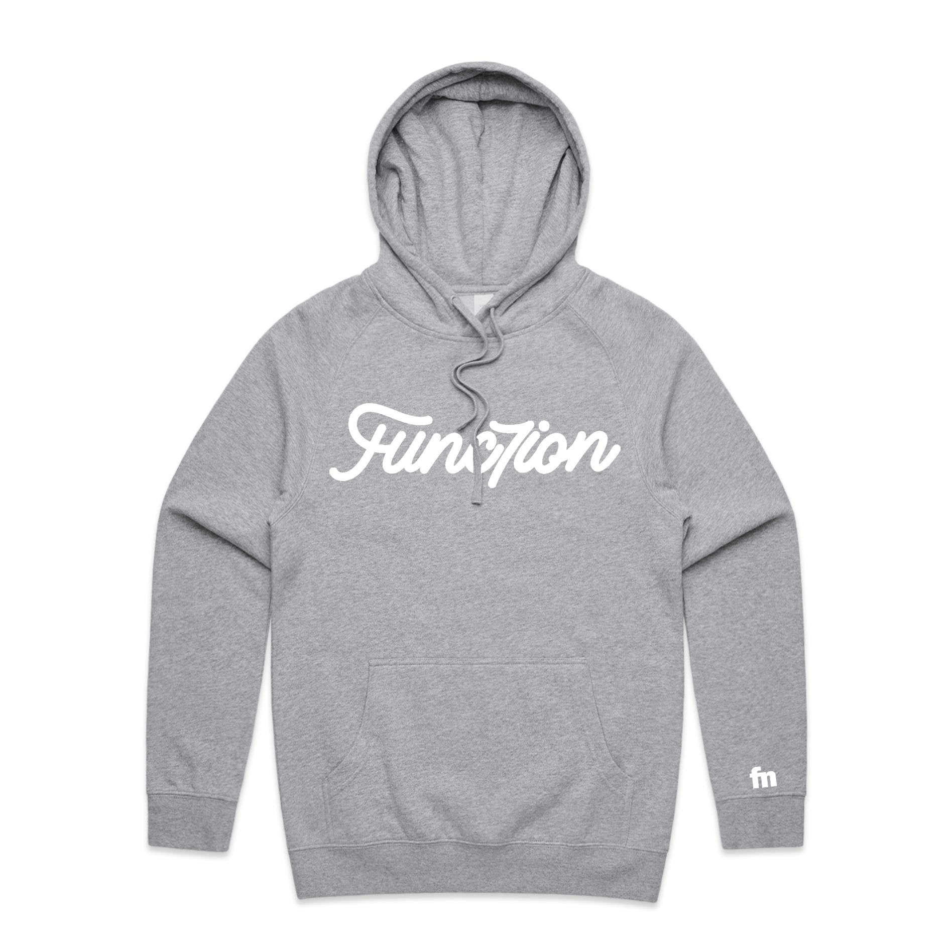 Func7ion Script Logo Hoodie - Grey Marle