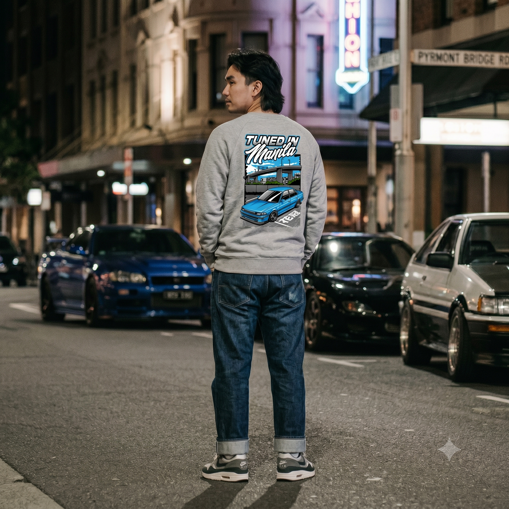 Func7ion Script Logo Jumper- Grey Marle