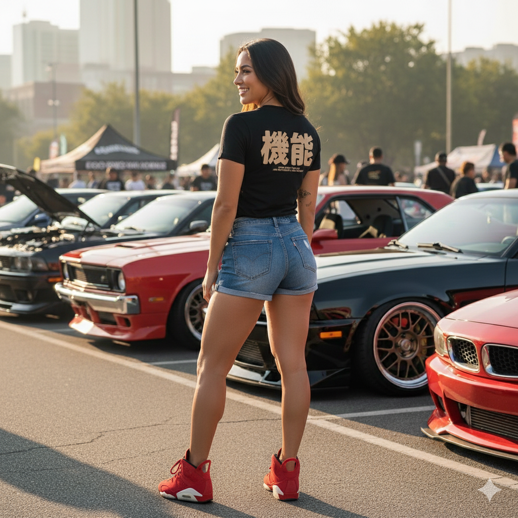 JDM Script Logo Tee - Black