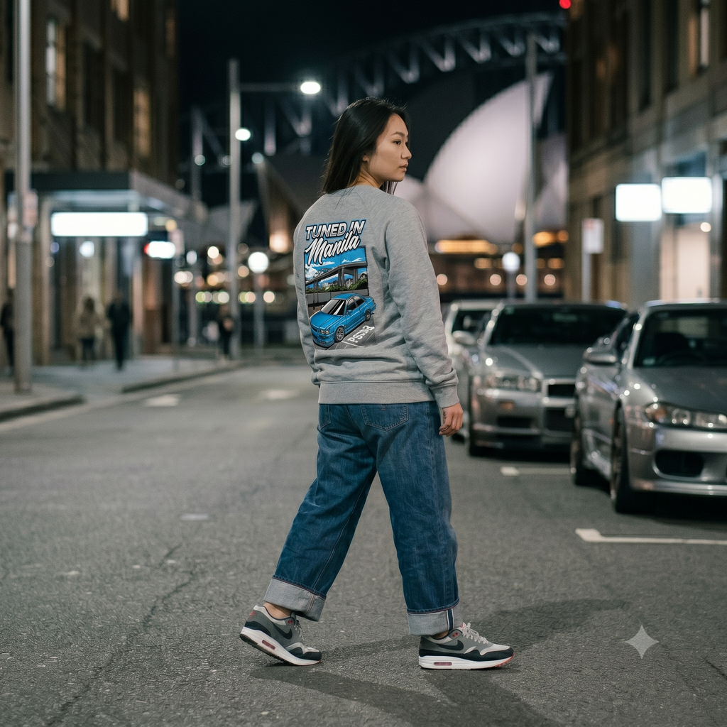 Func7ion Script Logo Jumper- Grey Marle