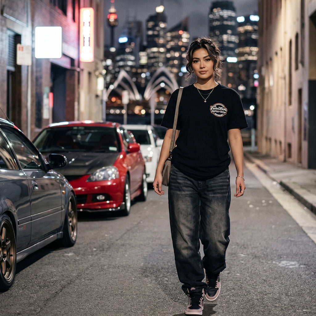 Func7ion Round Logo Tee - Black