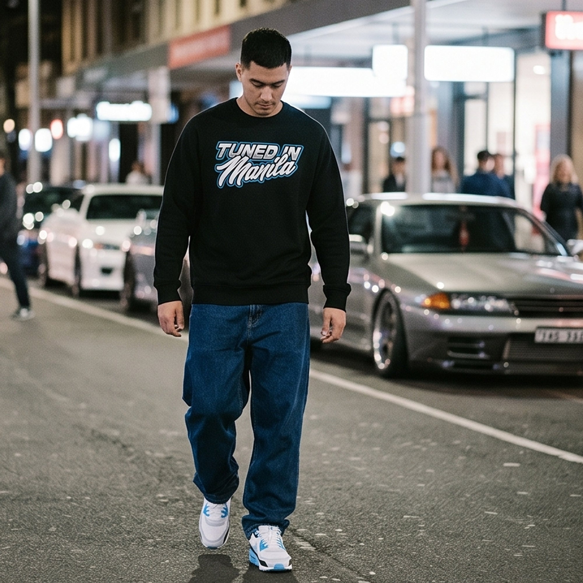 Func7ion Script Logo Jumper- Black