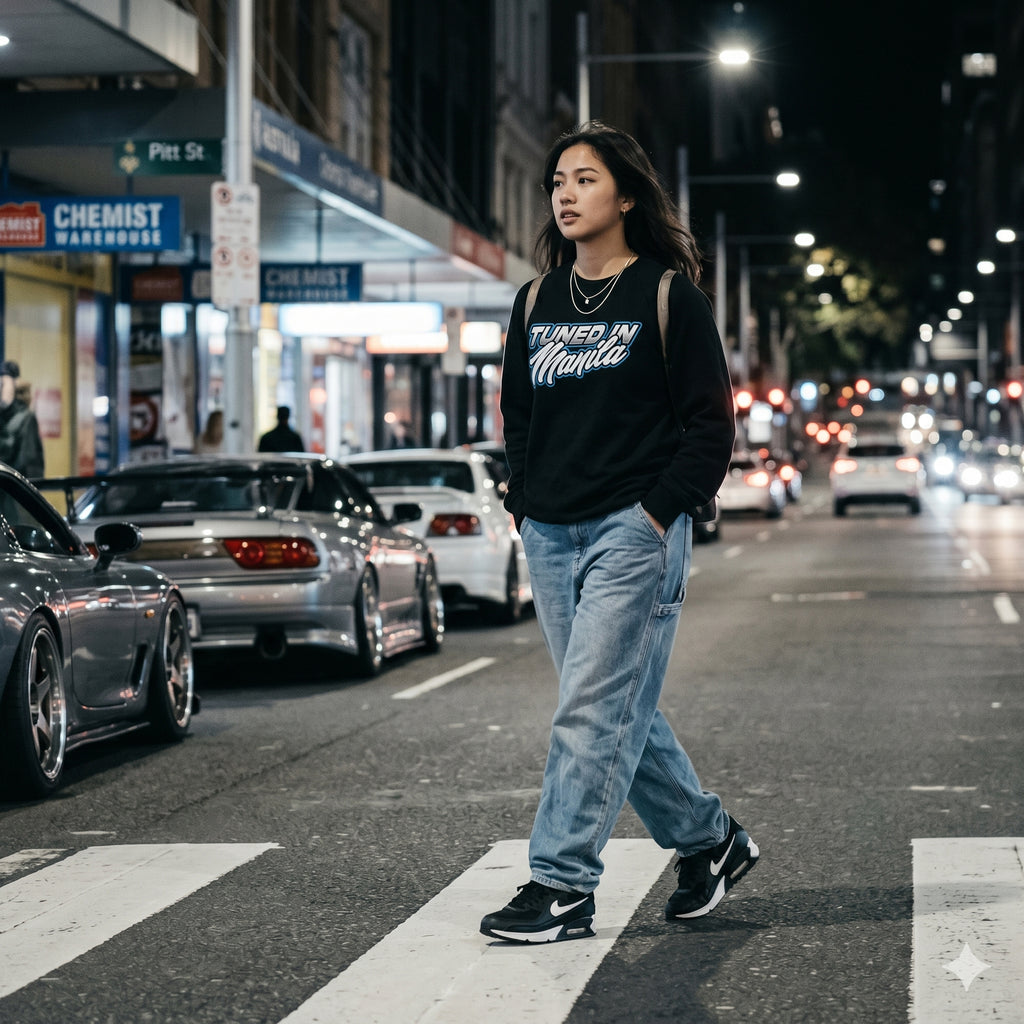 Func7ion Script Logo Jumper- Black