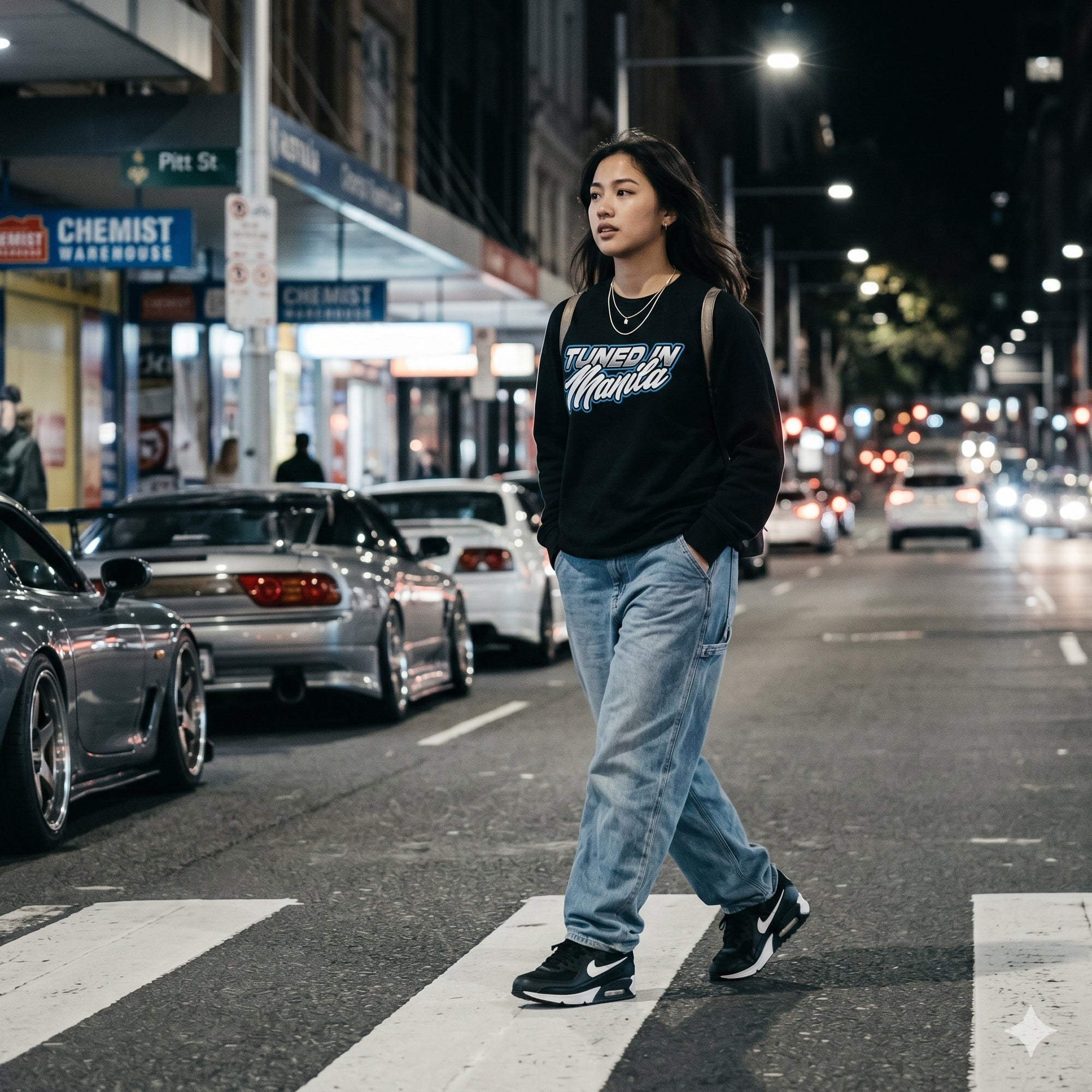 Func7ion Script Logo Jumper- Black