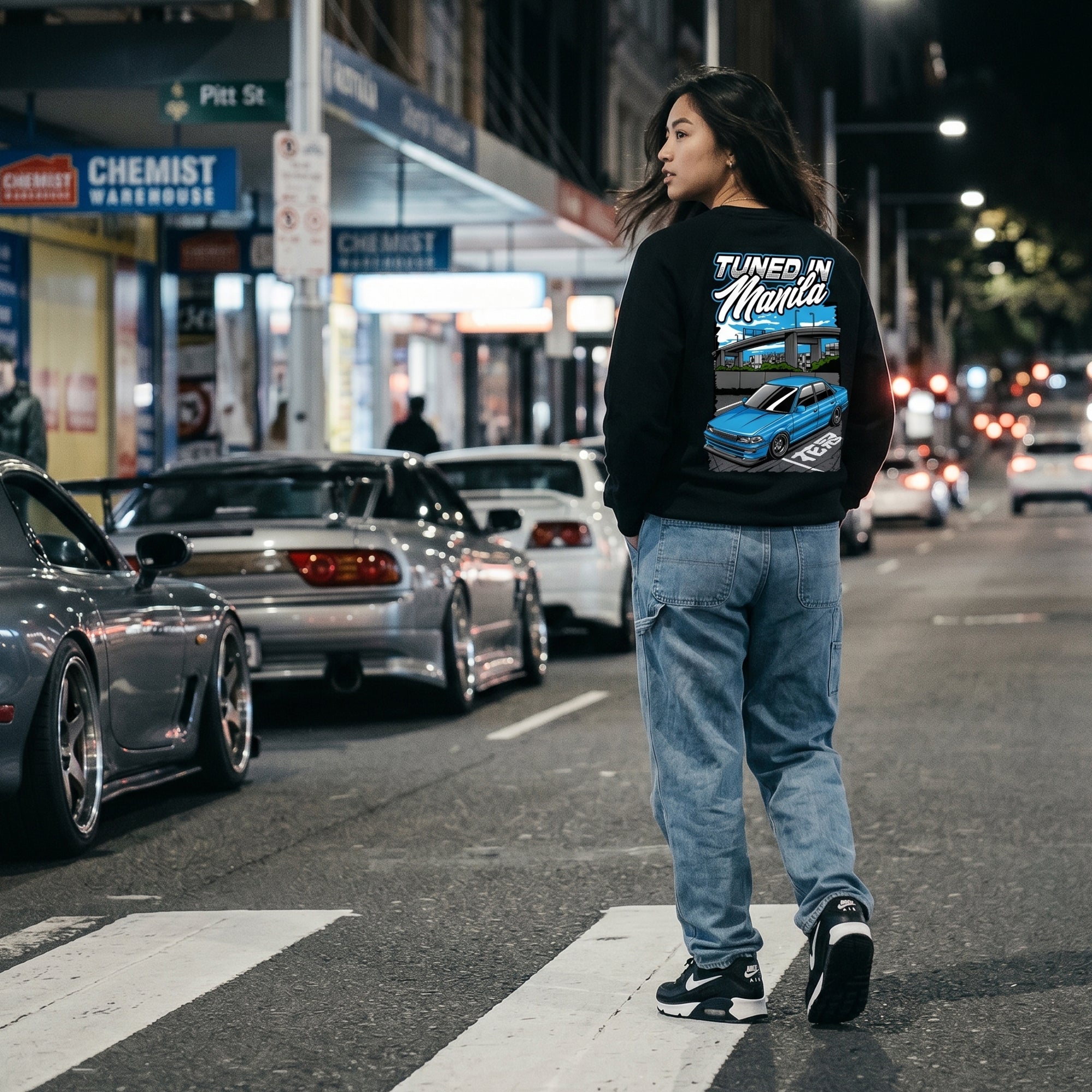 Func7ion Script Logo Jumper- Black